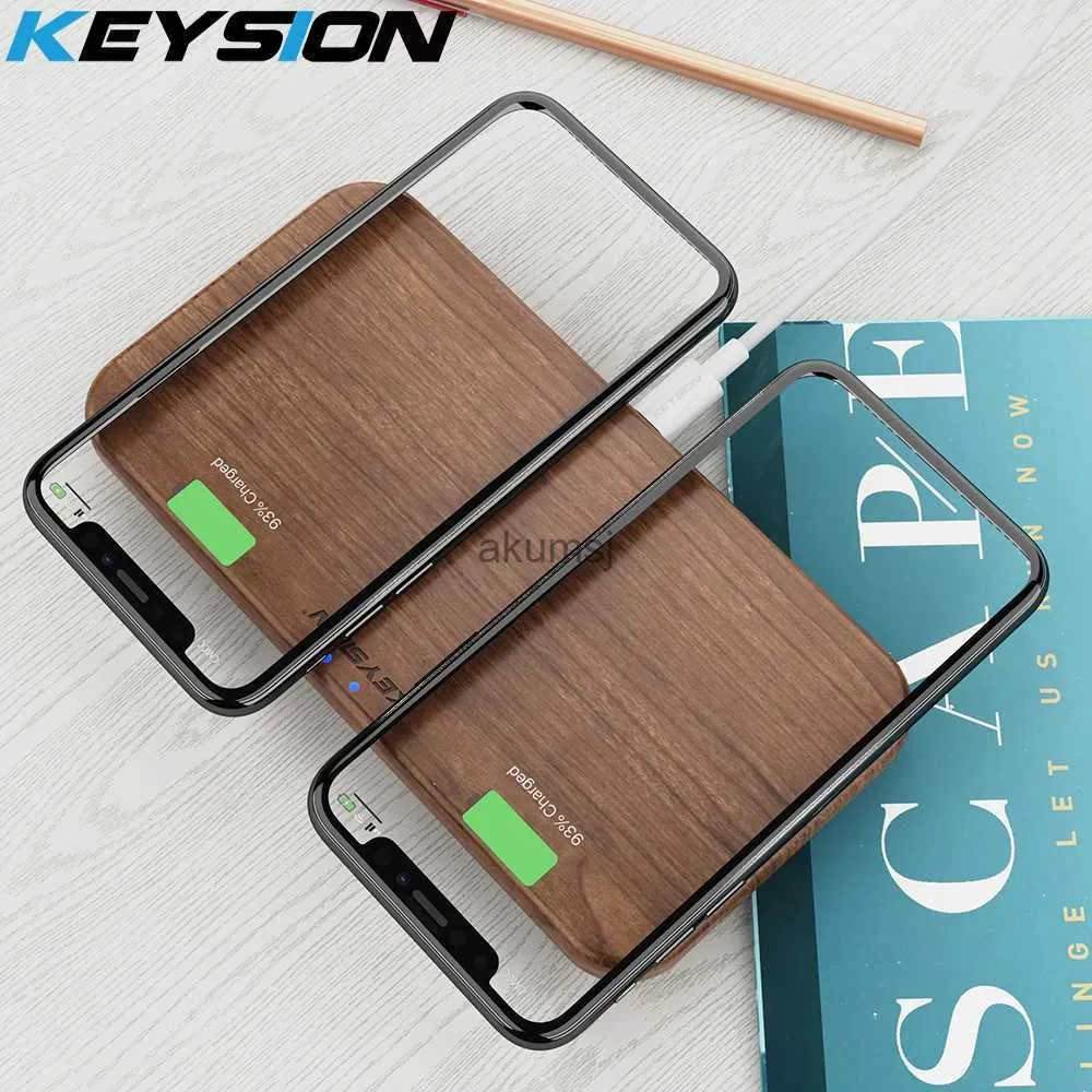 Беспроводные зарядные устройства KEYSION Dual Wireless Charger 5 Coils Qi Pad для быстрой зарядки, совместимая с 13 Pro Max S22 New Mi 12 YQ240105