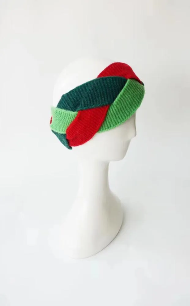 Designer-Stirnbänder aus elastischer Wolle, gestrickt, 3 Farben, gezwirnte Haarbänder für Männer und Frauen, Italien Marken, Winter-warmes Stirnband Headwra5265919