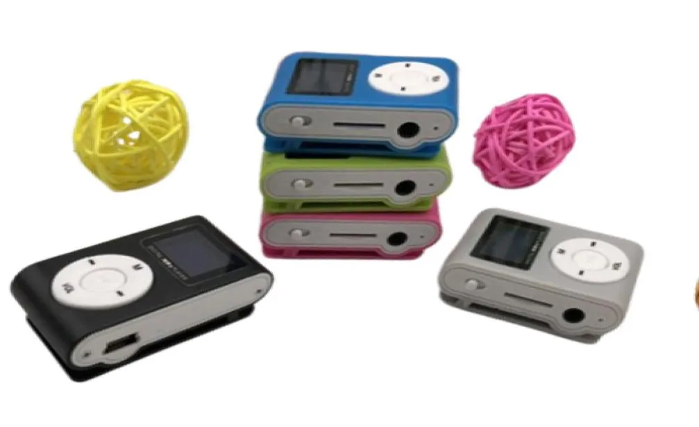 SUOZUN Draagbare MP3-speler Metalen Clip Mini USB Digitale Mp3-muziekspeler LCD-scherm Ondersteuning 32GB Micro SD TF-kaart Slot272B7197521