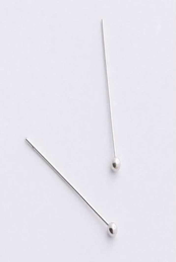 1000pcslot kulhuvudstift Silverguldsmycken pärlor DIY -tillbehör för smycken som tillverkar 50mm7336792