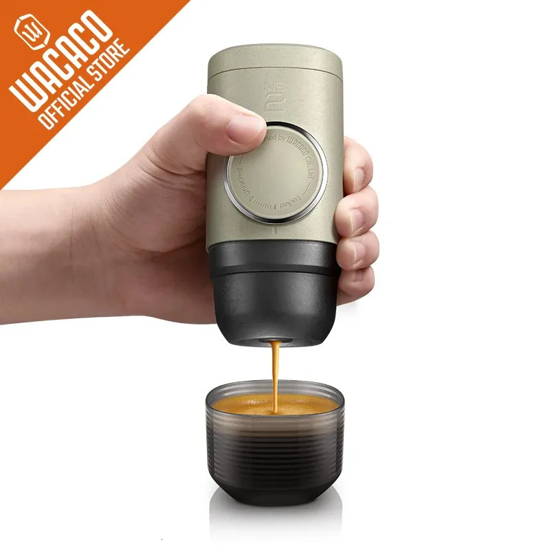 WACACO Minipresso NS2 Portable Espresso Maker Compatible NS Capsules Manually Operated 18 Bar Small Handheld Coffee Machine 240104