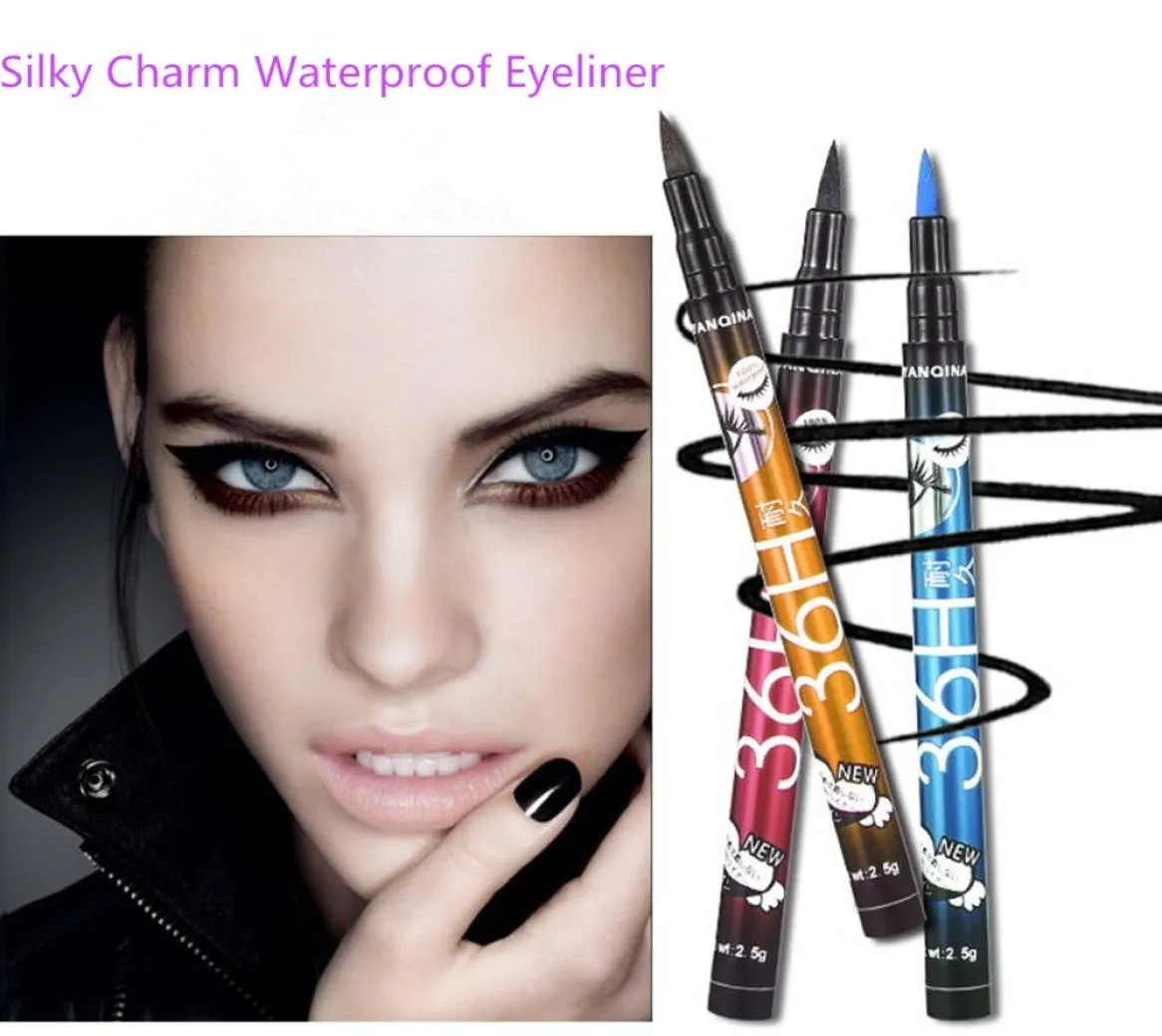 36H Waterproof Black Eyeliner YANQINA Makeup Liquid Make Up Beauty Comestics Eye Liner Pencil Brand New High Quality8029839