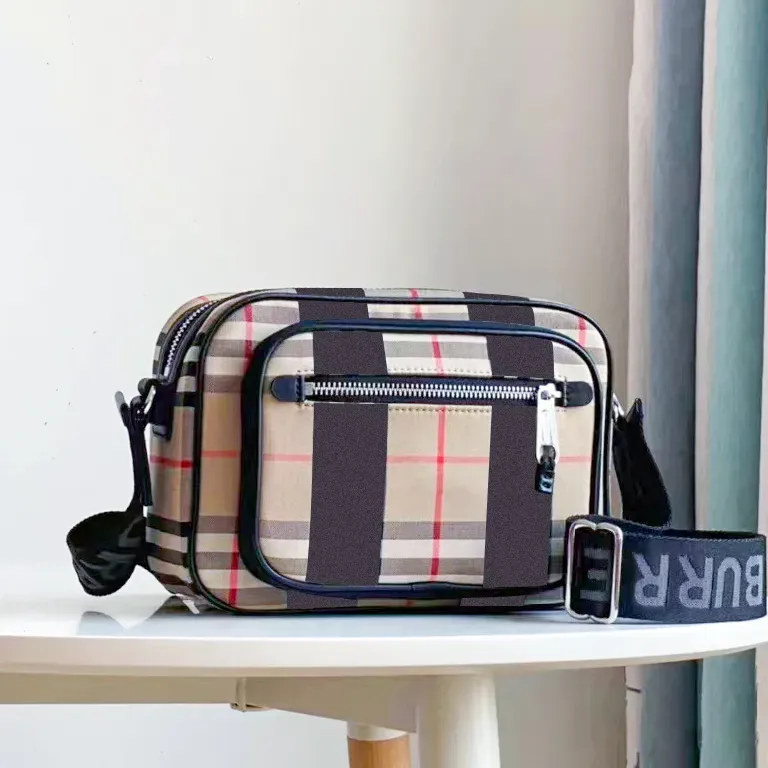 Vintage check link crossbody camera bag sale