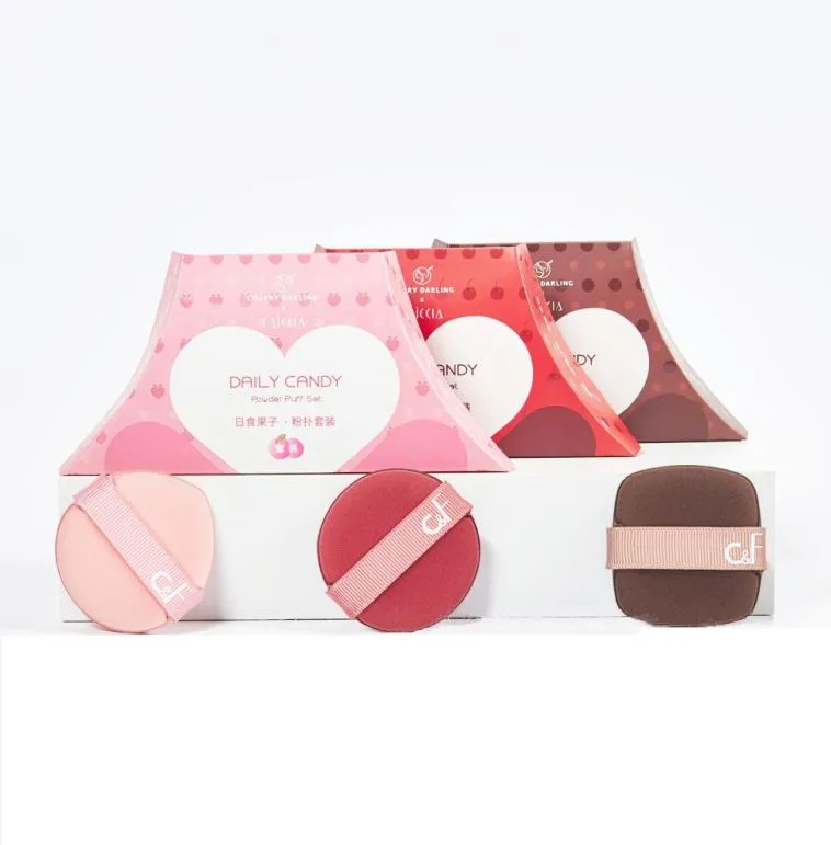 Cherry Darling x FAICCIA Make-up PoederFoundation Puff 3pcsset WetDry Latex Cosmetica Sponspads4603961