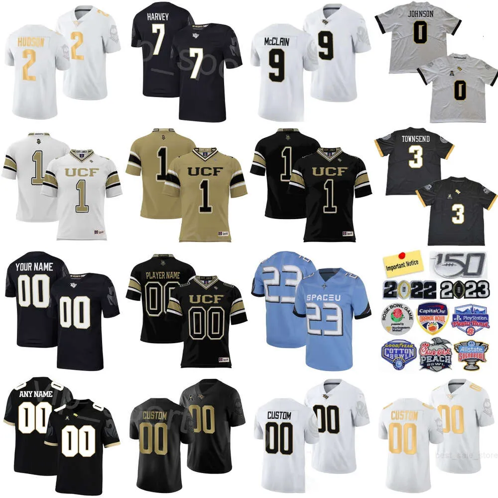 Mans Futebol UCF Knights College 2 Lee Hunter Jersey 9 Timmy McClain 7 RJ Harvey 10 John Rhys Plumlee 2 Hudson 3 Xavier Townsend 0 Jason Johnson University ProSphere