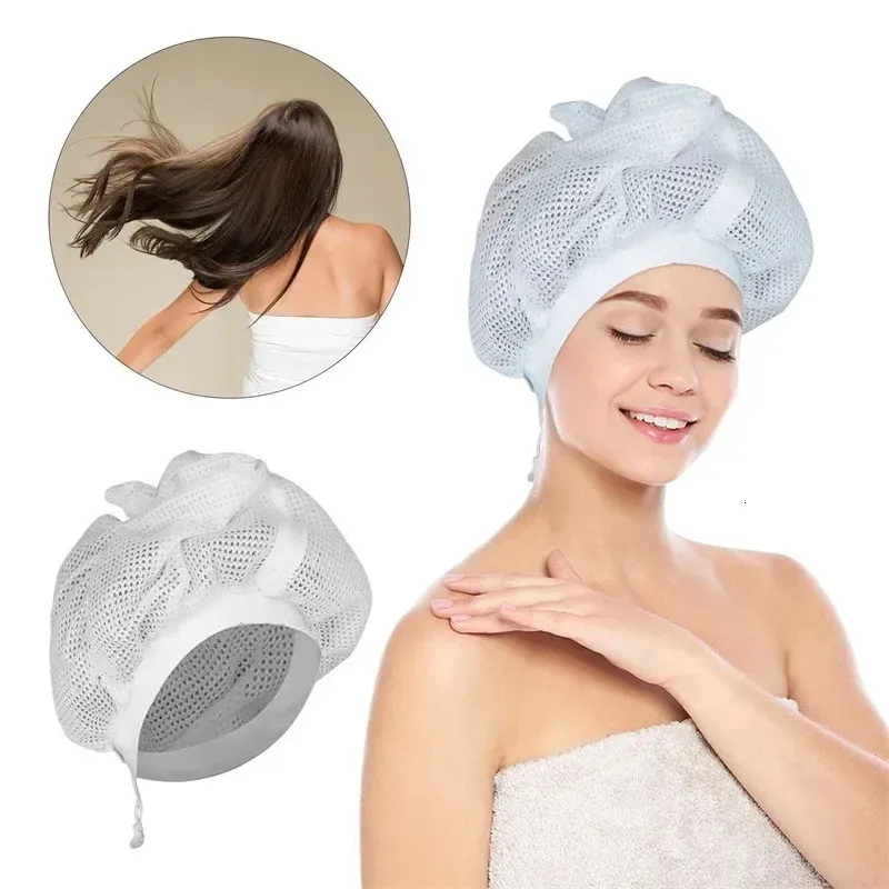 Save Big on Bulk Hair Drying Towel Cap Quick Dry Hat Adjustable Net  Plopping Bonnet Cap, Soft Cloth Shower Cap For Drying Curly Hair,  Lightweight For
