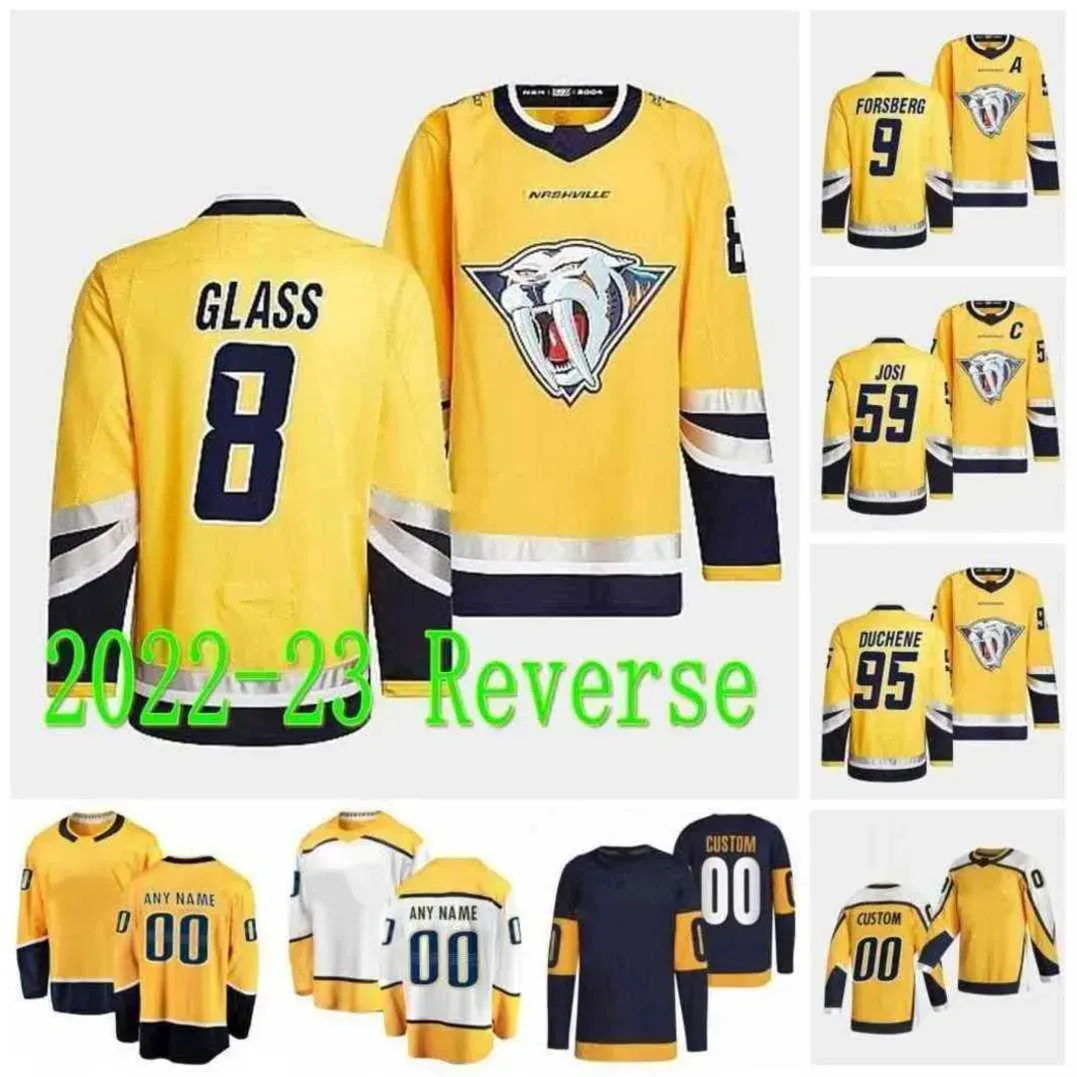 Nashville''Predators''Roman Josi 2022 Series Jersey Filip Forsberg Matt Duchene Ryan Johansen Juuse Saros Ryan McDonagh Nino Niederreiter Dante