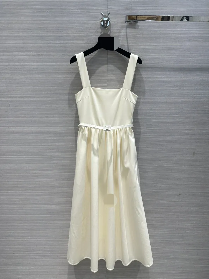 1222 XXL 2024 Spring Autumn Runway Sukienki sukienka Sukienka dla kobiet sukienka White Green Empire Mash
