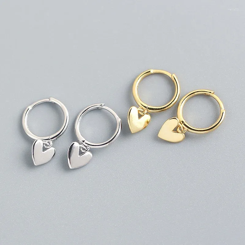 Dangle Earrings 부드러운 표면 사랑 하트 후프 여성 패션 귀여운 로맨틱 우아한 보석 부부 수제 선물