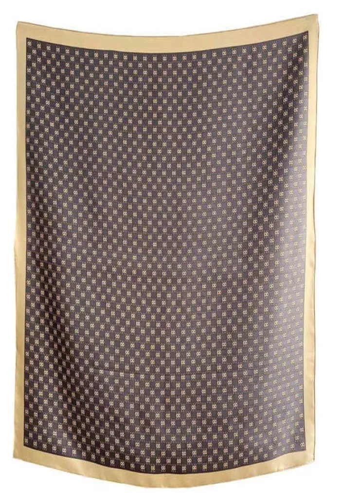 Paris Designer Neck Women 100 Natural Hand Rolled Twill Mulberry Silk Scarf 9090cm Heavy Silk Scarfs5568143