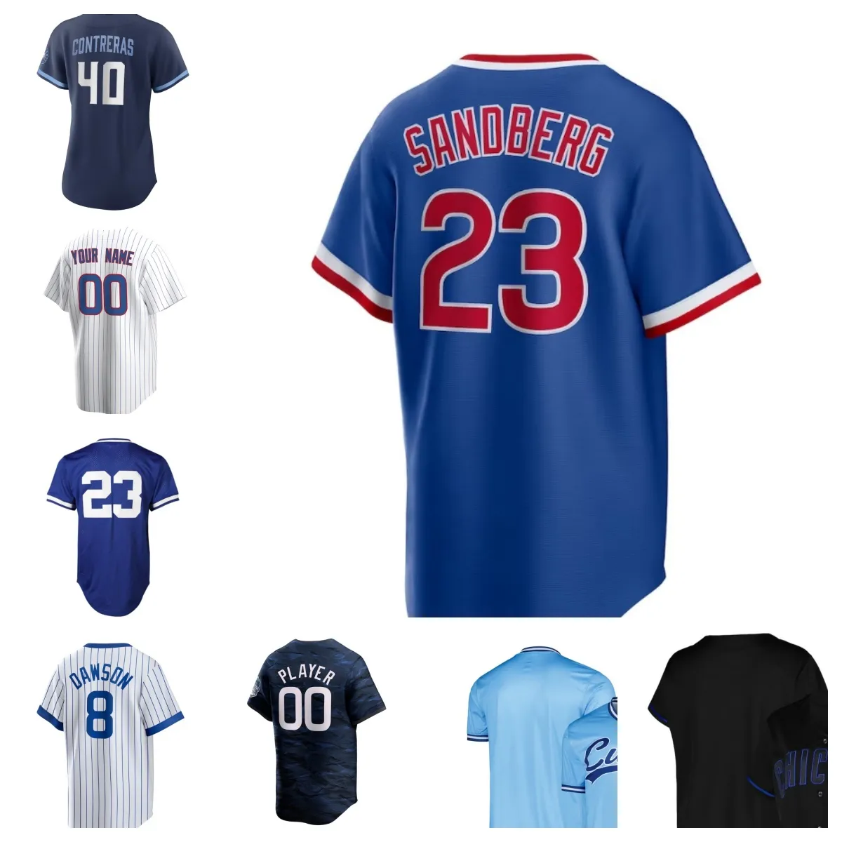 Anpassa 51 Shane Greene 24 Cody Bellinger Baseball Jersey 50 Jameson Taillon 73 Adbert Alzolay 35 Alexander Canario 8 Andre Dawson 22 Bill Buckner Yth-6xl Storlek