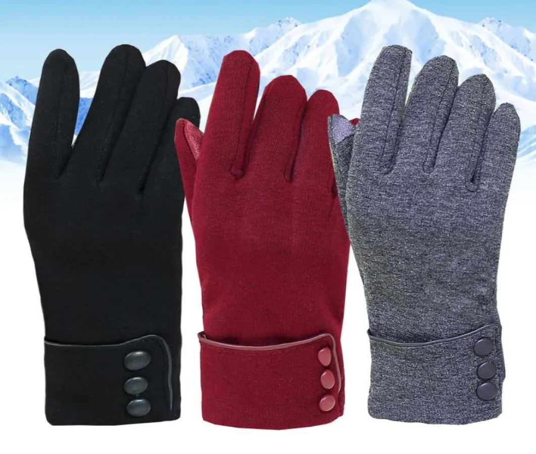 Winddichte fleecehandschoenen voor dames met aanraakscherm Winterwarme kleding Dames met aanraakscherm voor telefoon Winddichte fleecehandschoenen Winterwarm W1602420