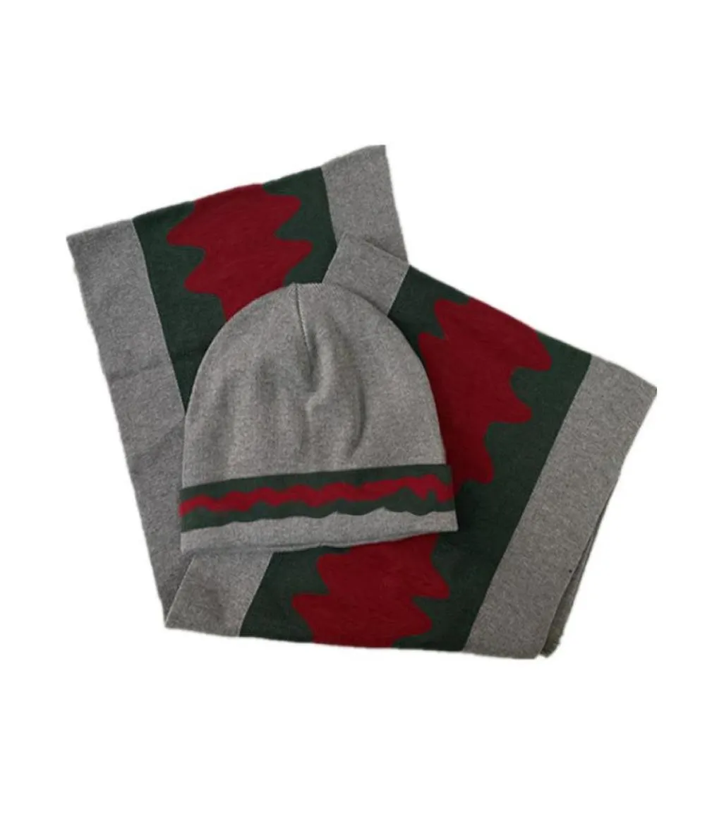 男性と女性向けの高品質の帽子スカーフセット冬のウールスカーフデザインショールウールビーニーラップラグジュアリー1777461