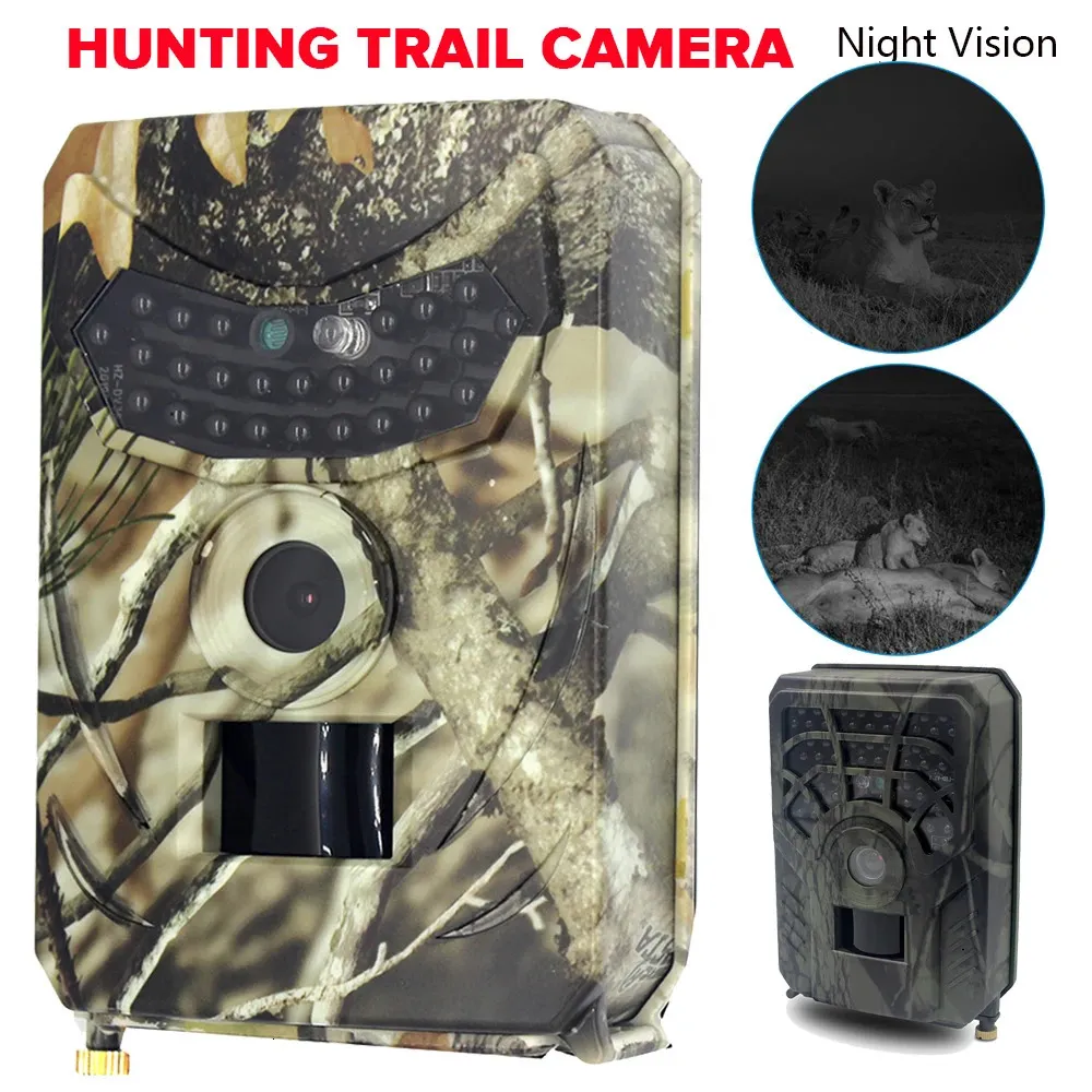 Hunting Trail Camera 1080p 20MP Wildlife Cameras Monitor Waterproof Infrared Night View Tracking Surveillance Detector 240104