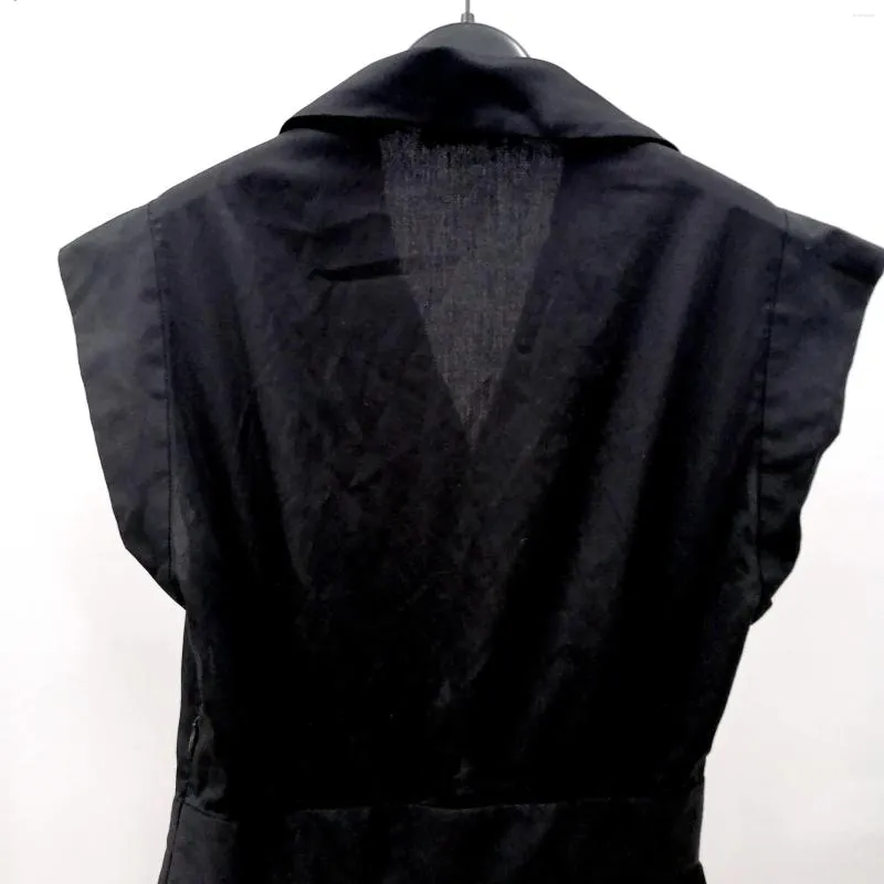 파티 드레스 여자 드레스 여름 v- 넥 단단한 미니 A- 라인 버튼 하이 스트리트 세련된 멋진 패션 디자인 우아한 트렌디 한 세련된 s