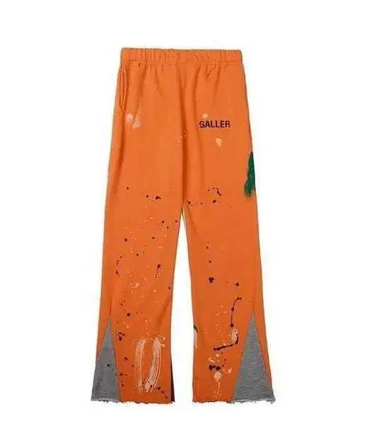 2024 Hommes Graffiti Pantalons Galleryse Depts Femmes Pantalons de survêtement Galeries Dept Lettre mouchetée Imprimer Mans Couple Lâche Polyvalent Casual Droite b6