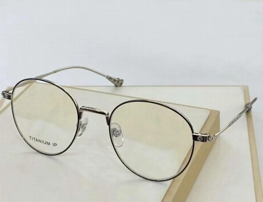 Silver Black Titanium eyeglasses نظارات الأطر العدسة الواضحة أزياء النظارات الشمسية إطارات العين مع box9355818