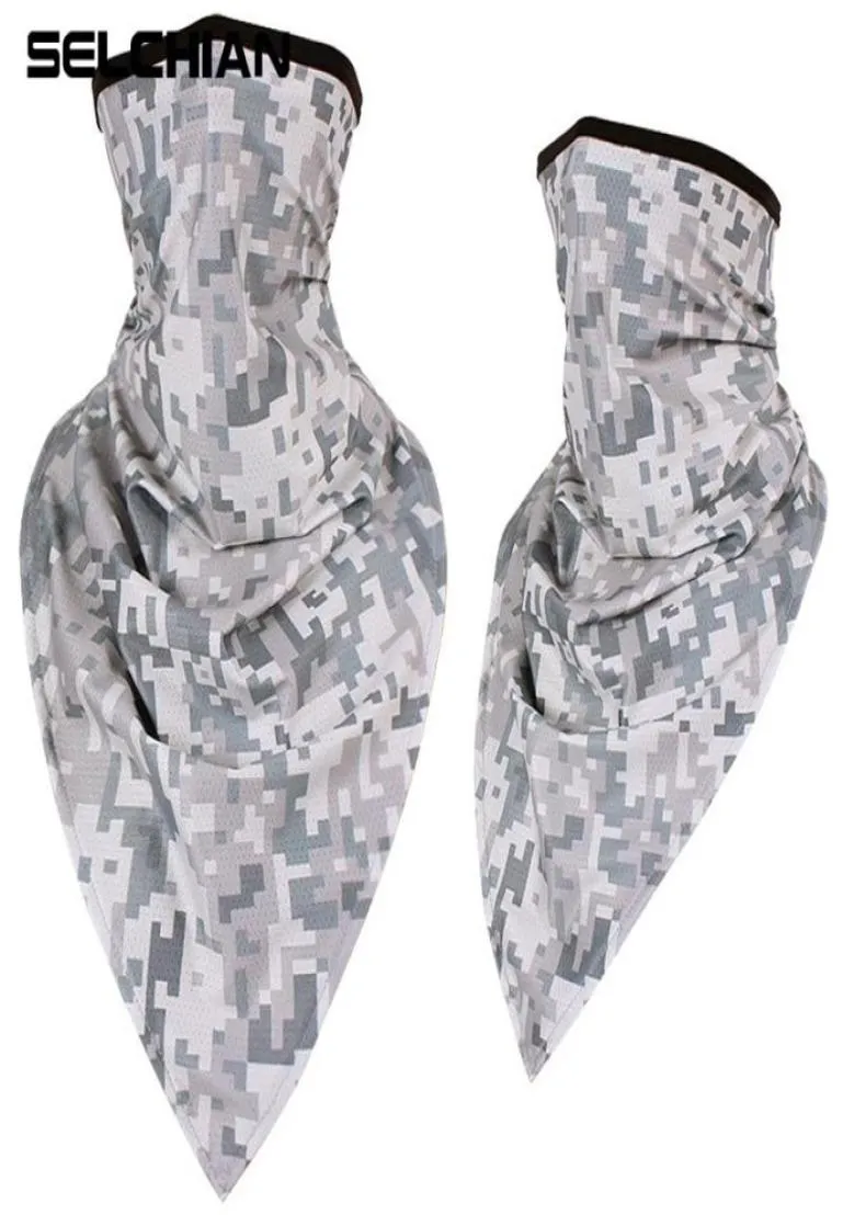 Foulards de camouflage tactique Bandana maille Tube Triangle visage écharpe CS masqué bandeau cou visage guêtre couverture hommes femmes 7182487