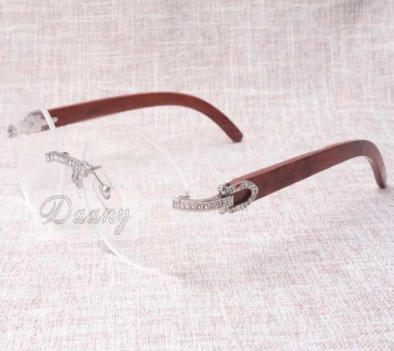 Heat and highquality luxury diamond eyeglasses T8100903 natural wooden spectacle fashion they and our glasses size 5418135 mot6074016