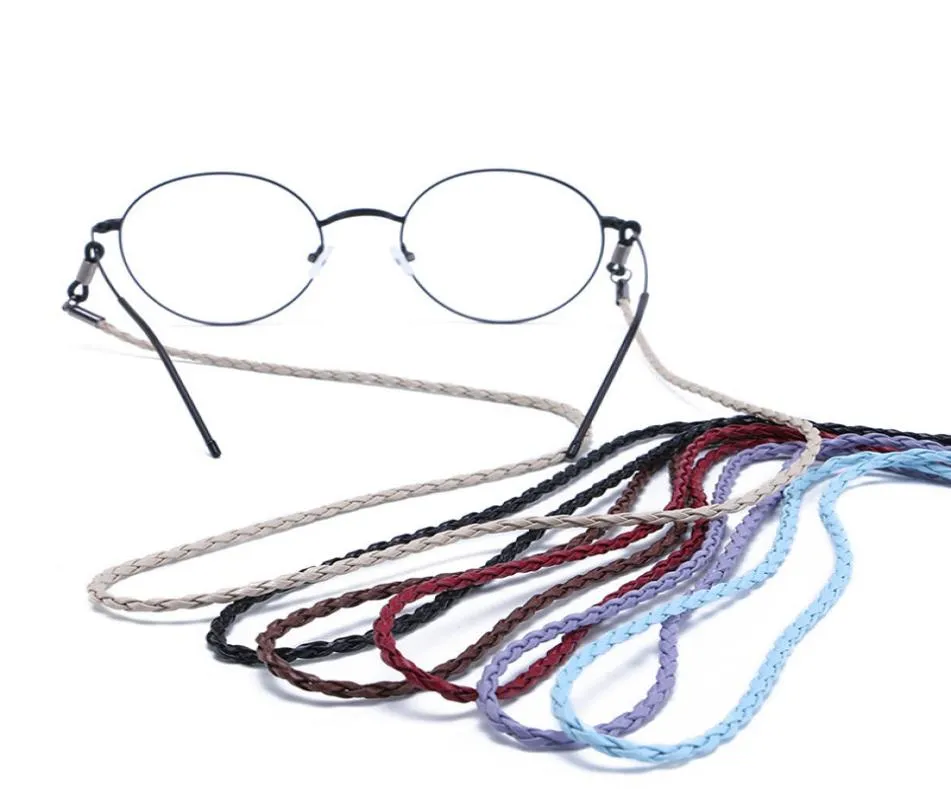 Sports Pu Rope Solglasögon Remsglasögon Glasögon Kortkedjestränghållare Fashion Accessories for Women Men5282787