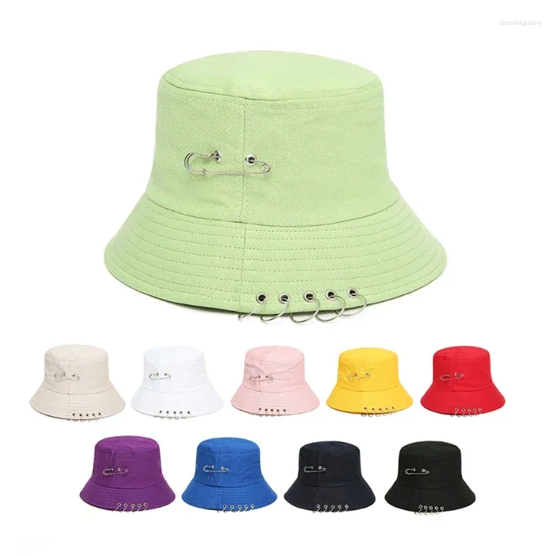 Berets 2024 unisex brosch ring hink hatt män kvinnor hip hop utomhus fiske fiskare mössa sol hattar höst solskyddsmedel panama motorhuv