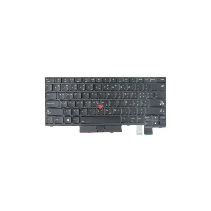 Pièces de rechange pour ordinateur portable, clavier rétroéclairé avec cadre 01HX464 noir