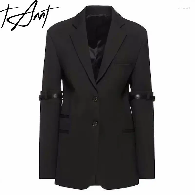 Abiti da donna Tannt Blazer da donna Patchwork Nero Blazer e giacche vintage Fashion Chic Giacca da donna elegante 2024