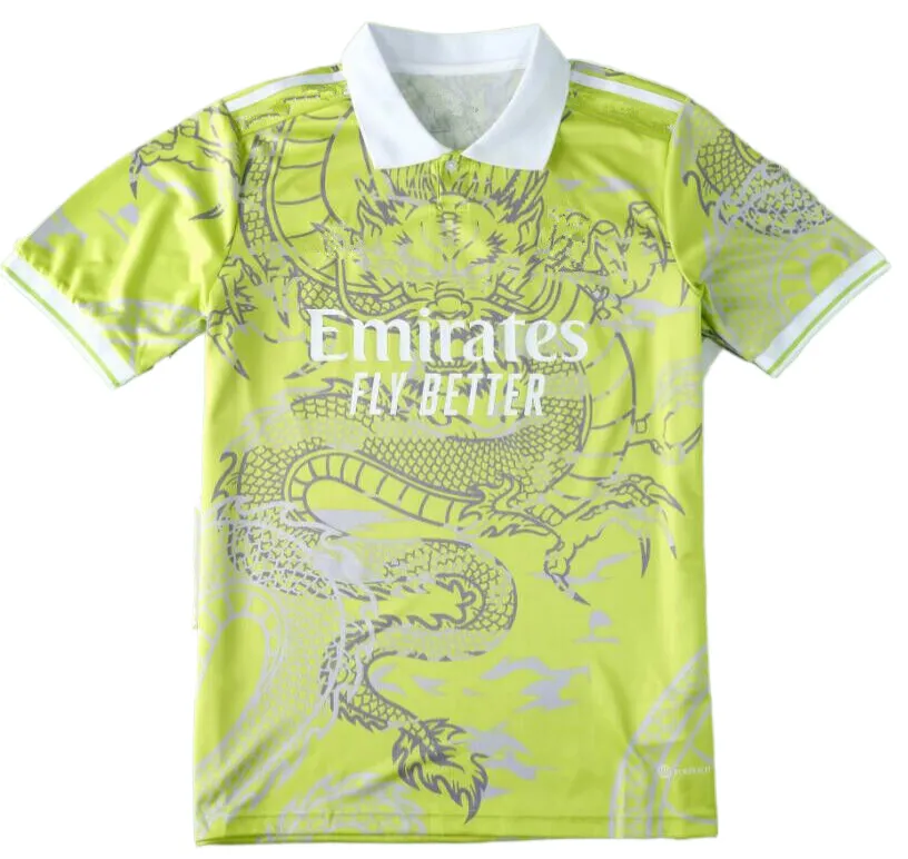 2023 2024 Bellingham Vini Jr Soccer Jerseys Tchouameni Chemise de football Real Madrids Camavinga Alaba Rodrygo Hommes et enfants Kit Uniforme Dragon chinois 697