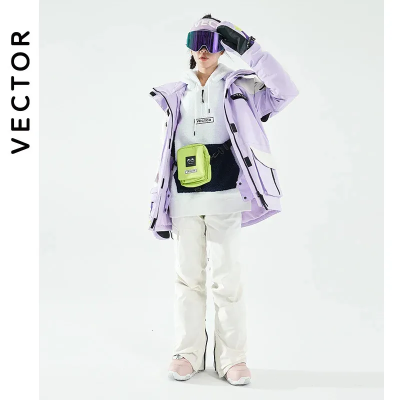 VECTOR -30 Degrees Ski Suit Women Winter Women Jackets Warm Waterproof Women Jackets Outdoor Ski Bike Camping VECTOR Brand 240104