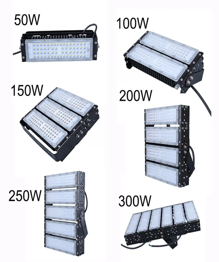 トンネルライト50W 100W 150W 200W 250W 300W SMD3030フラッドライトモジュールフィンヒート散逸防水IP65高速道路P6808279用クールホワイト