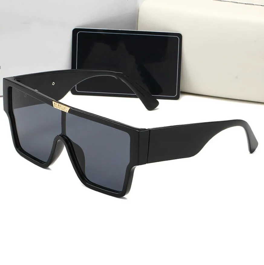 Gafas de sol para hombres Gafas de sol diseñador Letras de gafas de lujo Carta de gafas de sol para mujeres Sombras de mayor tamaño polarizadas UV400