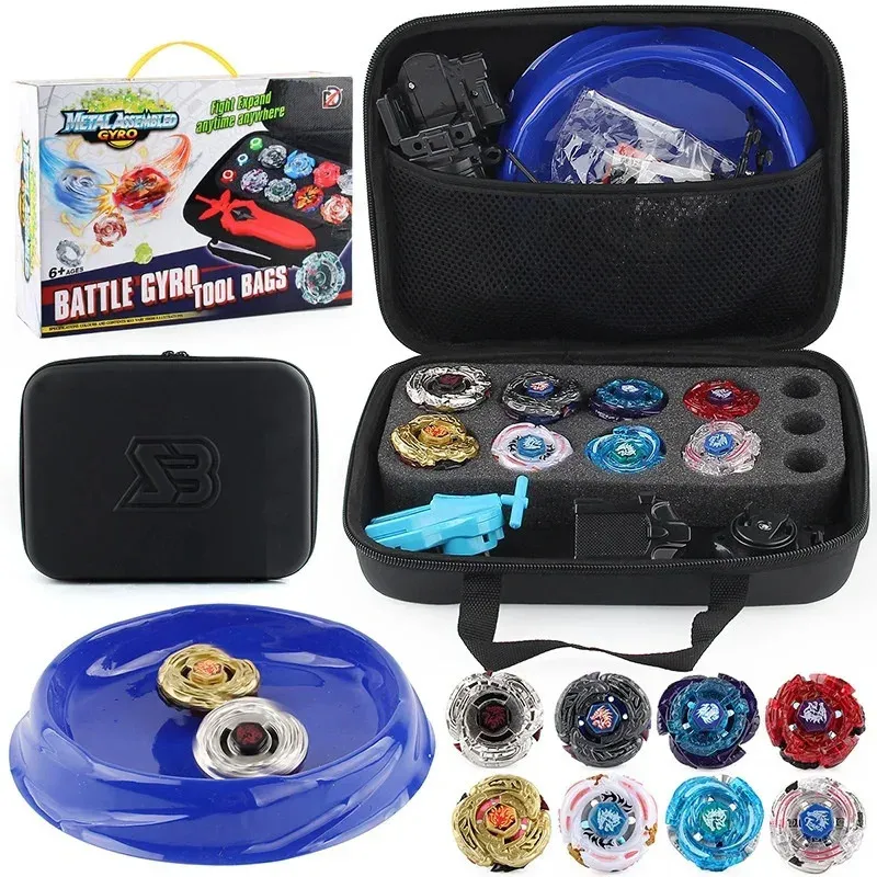 Beyblade Burst 16831H Steel War Soul Bolsa Conjunto de armazenamento Gyro Golden Dragon Assembly 240104