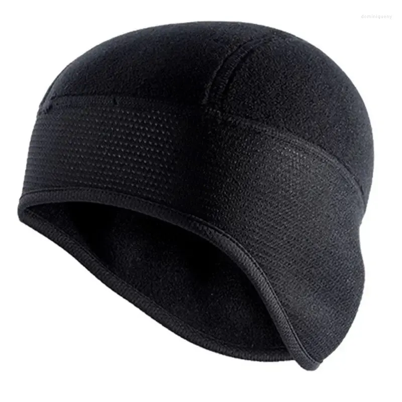 Bérets coupe-vent polaire bonnet chapeau épaissir thermique ski cyclisme crâne pour hommes femmes goutte