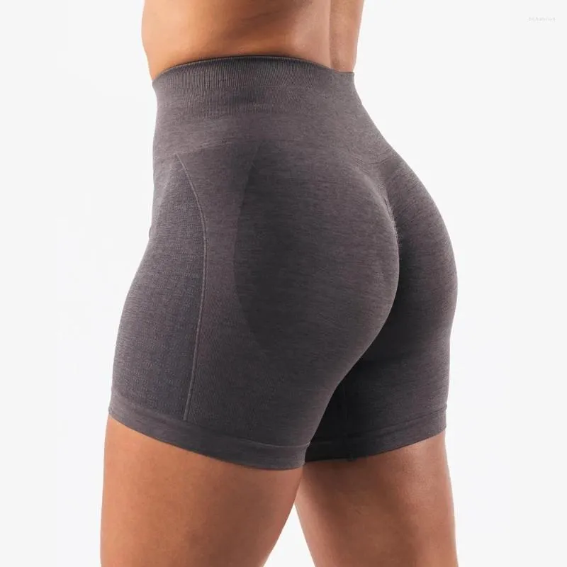 Shorts ativos amplificam contorno 5 "mulheres sem costura scrunch curto ginásio treino yoga cintura alta fitness atlético menina correndo