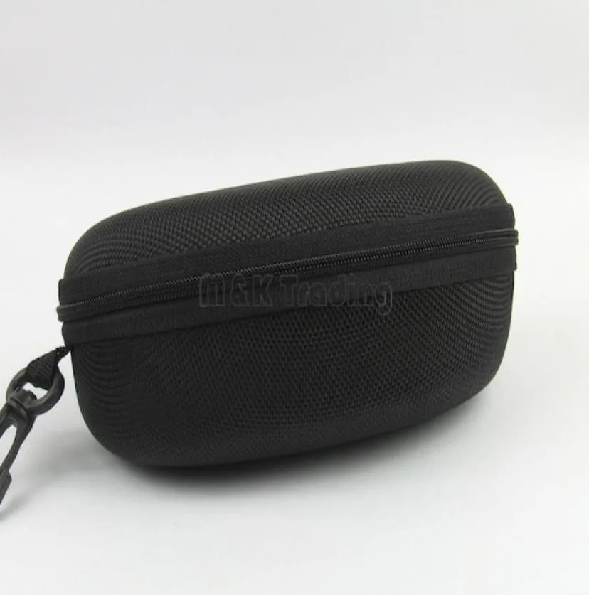 Brand Sunglasses Case Eva Box z Zipper Oversizes Sun Eyewear Black Kolor Whole4807996