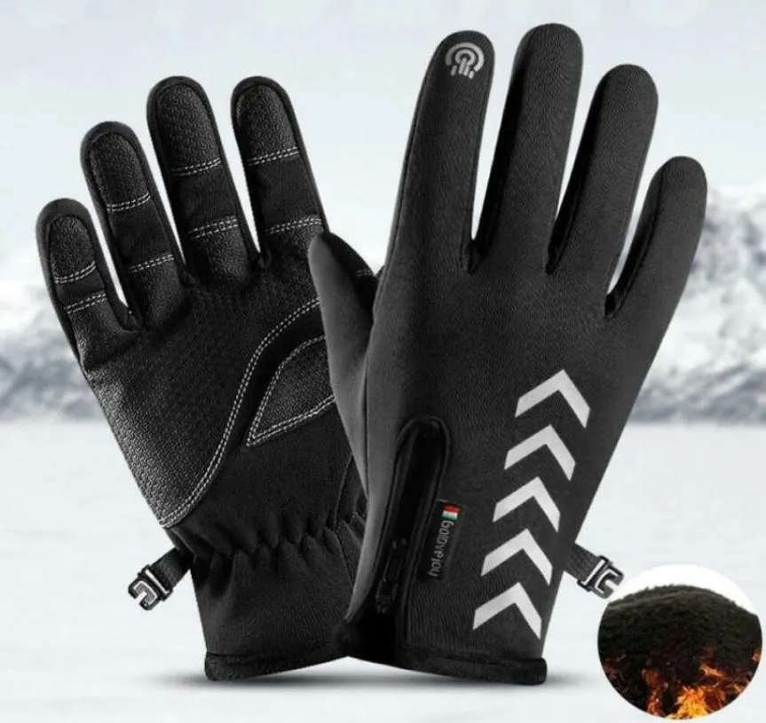 Outdoor Sport Rijhandschoenen Winter Heren Warme En Winddichte Waterdichte Handschoenen Antislip Touchscreen Skirijden9756482