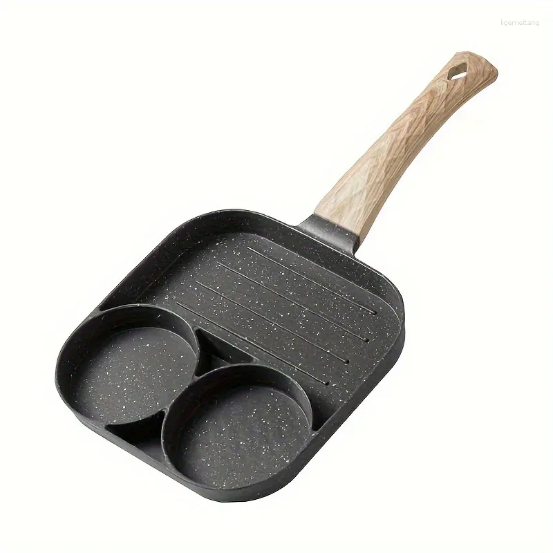 Casseroles 1pc poêle antiadhésive oeuf pour oeufs steaks jambon crêpes petit déjeuner machine ustensiles de cuisine articles gadgets