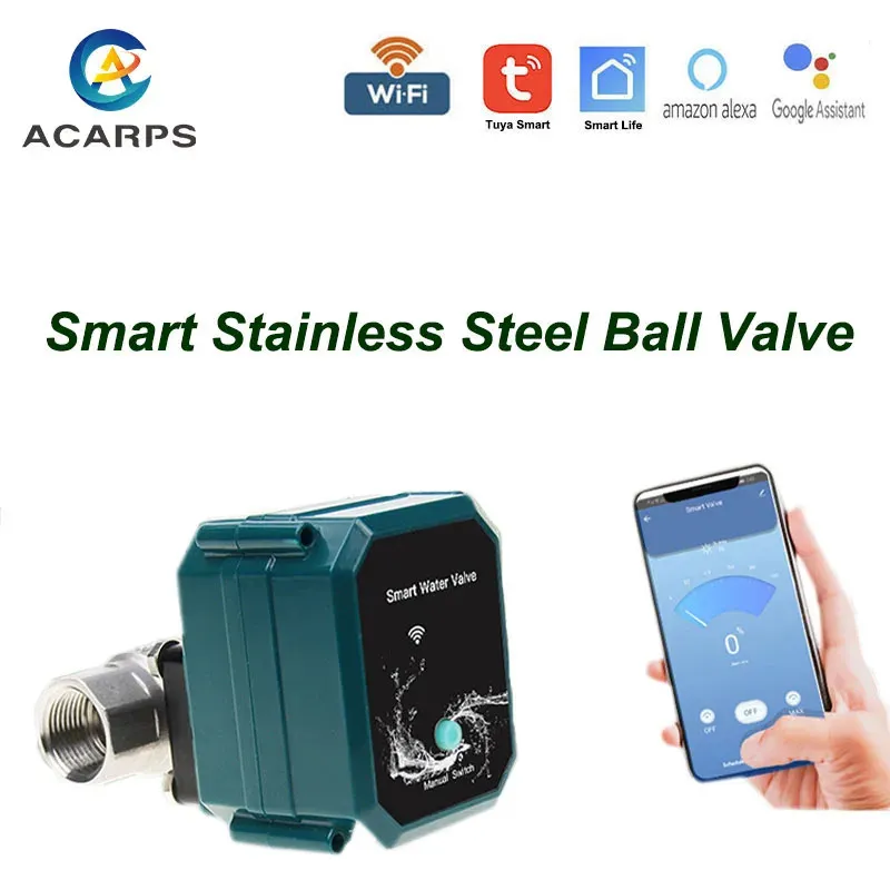 WIFI Smart Watering Timer Stainless Steel Ball Volume Adjustment Smart Switch stainless Steel Ball Works With Alex 240104