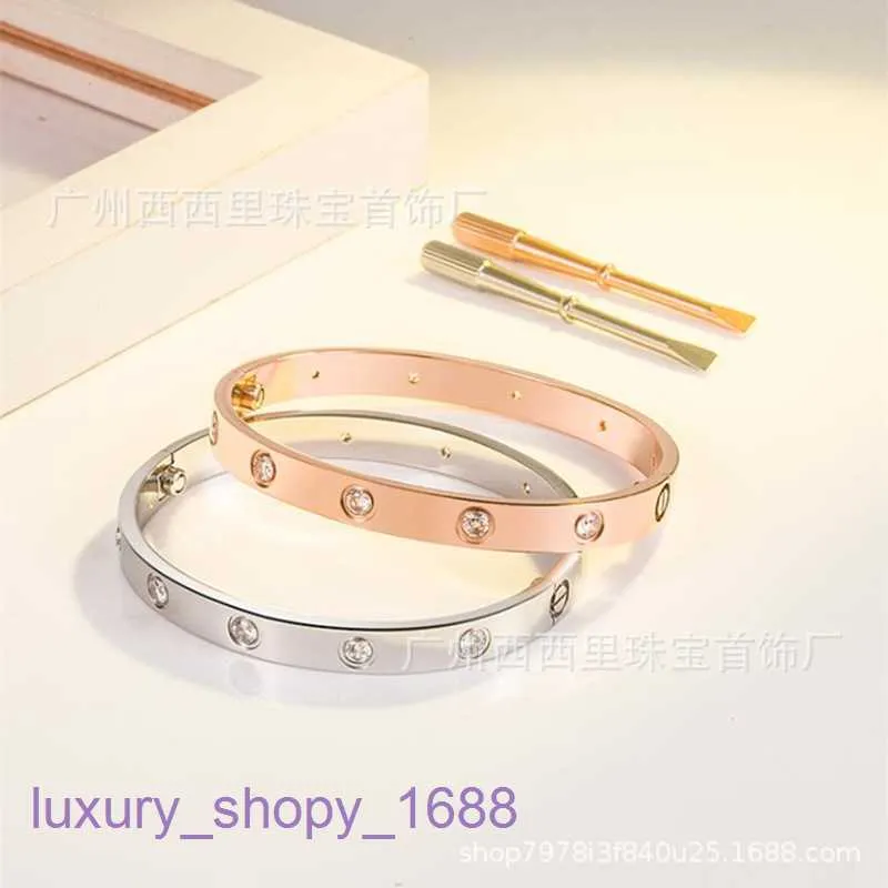 Mode armband bil tiress damer rose guld silver lady armband kärlek skruvmejsel kvinnliga par bred och smal version stjärna nagel 18k med originallåda