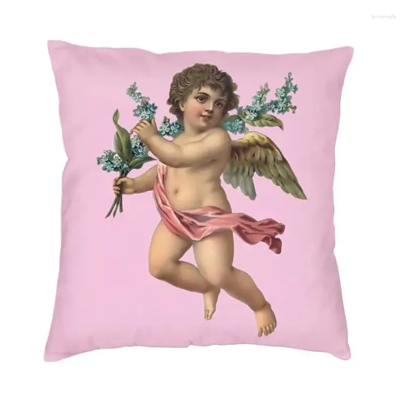 Oreiller esthétique chou Renaissance anges, housse décorative pour la maison, impression 3D, canapé, bureau, literie, taie d'oreiller