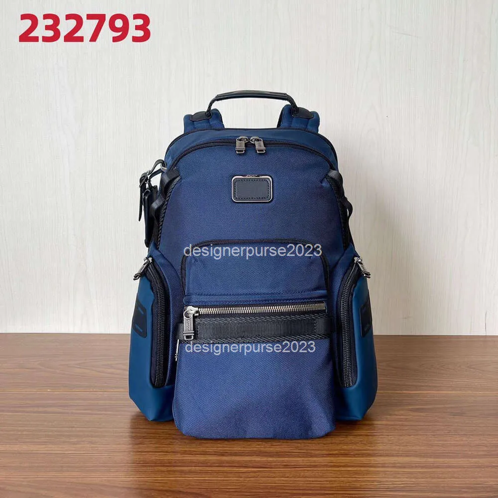 Pack Tumiis Casual Bookbag New Mens Back Designer Top Luxury Books Handbag Sacs Backpack Men's 0232759D Fashion Alpha Bravo Roll Computer NQ61