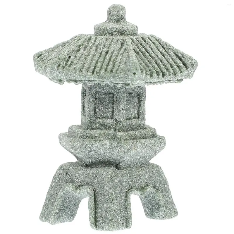 Tuindecoratie Japanse Toren Licht Decoratie Stoffering Miniatuur Scène Pagode Model Huishoudelijk Binnen Standbeeld Steen