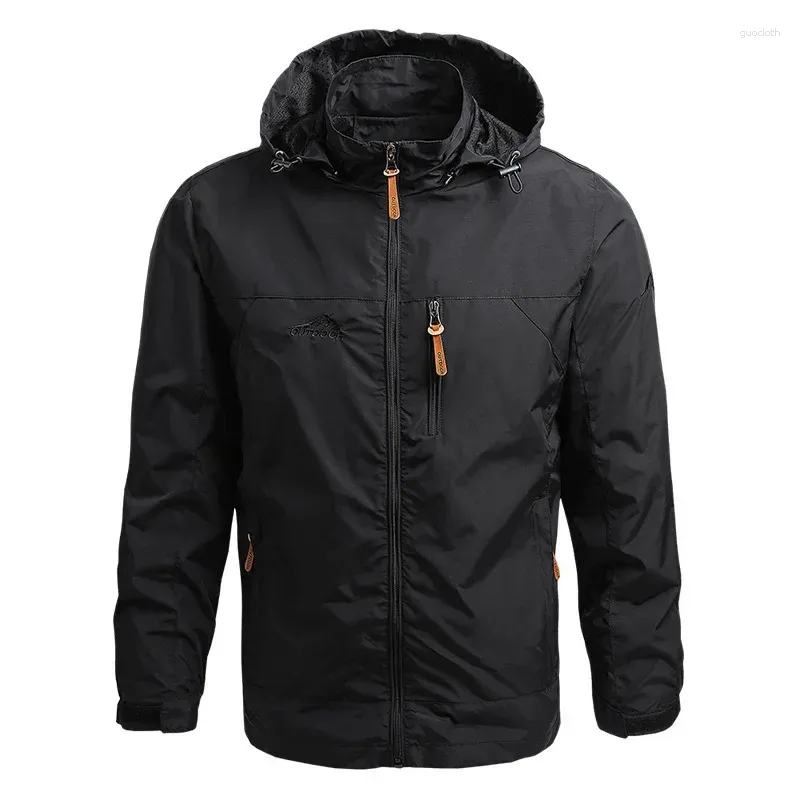 Herrenjacken Herren Lässige Windjacke Winterjacke mit Kapuze und Reißverschluss, wasserdicht, Militär-Softshell-Campingmantel, Arbeitskleidung, Herrenbekleidung, 7XL