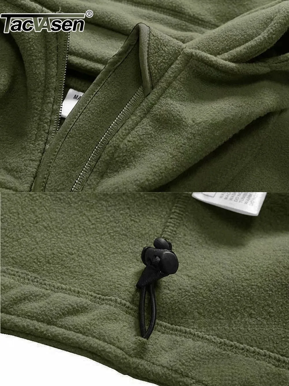 Chaqueta De Forro Polar Mujer TACVASEN | Ligera, Suave Y Cálida | Cremallera Completa Y Múltiples Bolsillos | Ideal Para Senderismo Y Uso Diario