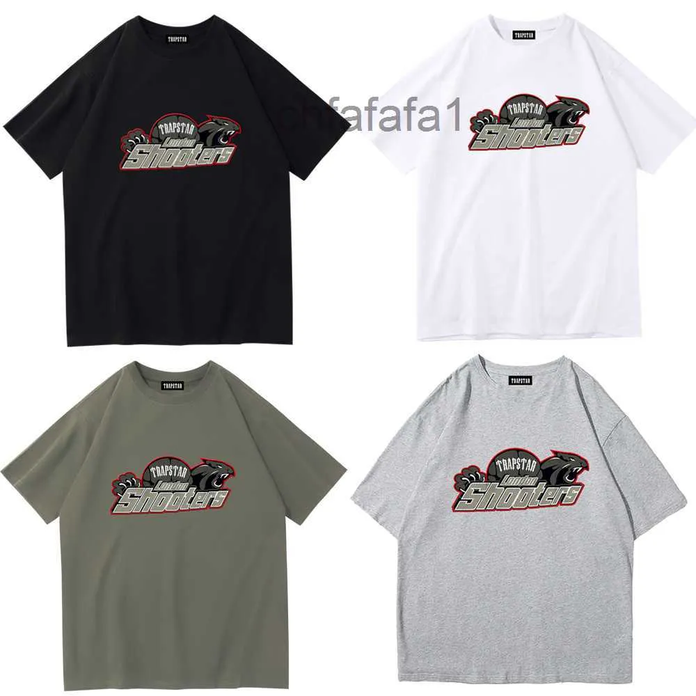 Trapstar T-shirt Sex färger Herr- och kvinnors klassiska bokstäver Casual modemärke Topp Luxury Clothing Pure Cotton Simple Street Hip-Hop DT768 D0L7