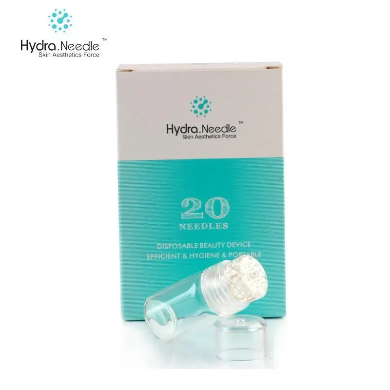 Hydra Needle 20 Serum Applicator Aqua Gold Microchannel MESOTHERAPY Tappy Nyaam Derma Stamp Fine Touch Microneedle Roller CE FDA