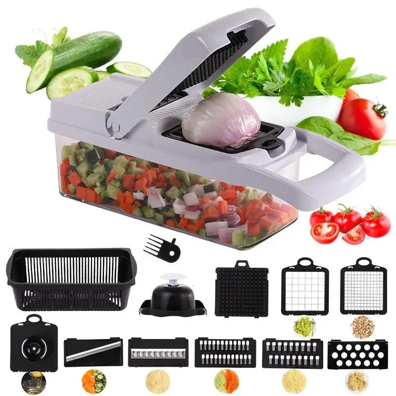 Multipurpose Kitchen Vegetable and Fruit Dicing Processor Multifunctional Convenient Cutting Machine 240104