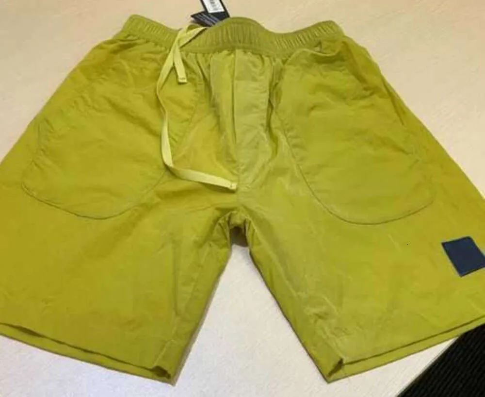 Plage 2023 Shorts d'été pantalons courts pour hommes mode course en vrac processus de lavage à séchage rapide du tissu pur tendance décontracté hip-hop Ins Stones Island 4412ess