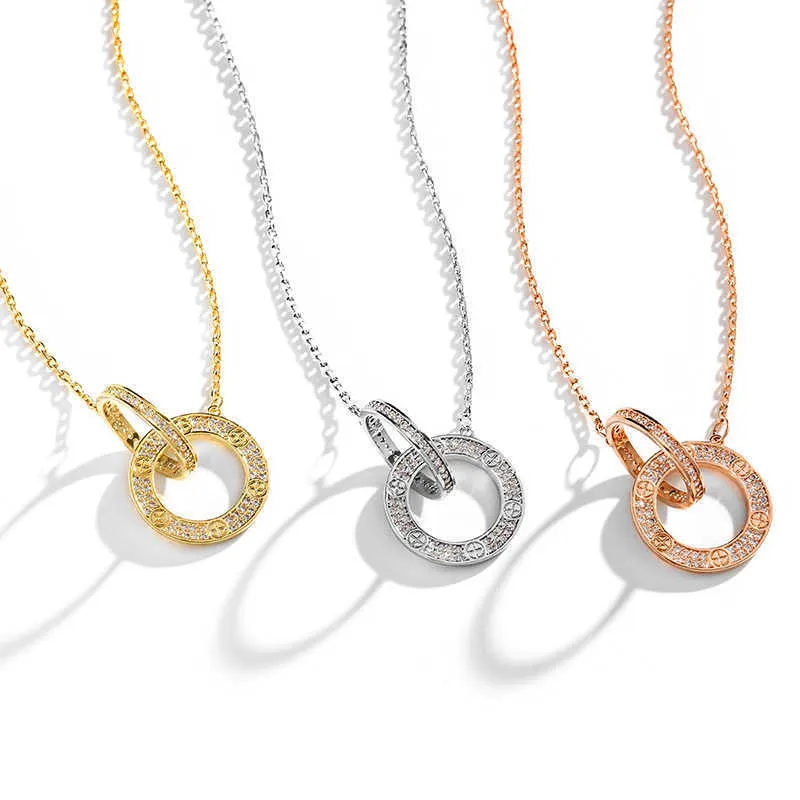 Designer Screw Pendant Necklace Love Series Fashion Luxury Jewelrys Carer Original Trendy 18K Gold Diamond for Women Men Necklace Silver Jewelry Necklaces XKBX
