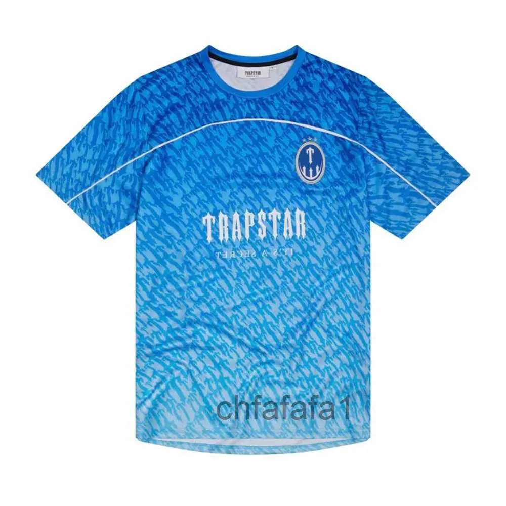 T-shirts pour hommes Limited nouveau Trapstar London t-shirt à manches courtes unisexe chemise bleue pour hommes mode Harajuku t-shirt hauts hommes t-shirts Y2k G230307 3CKKFM4A FM4AFM4